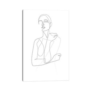 iCanvas "Shy Silhouette - One Line Nude" by Addillum Canvas Print - Bed